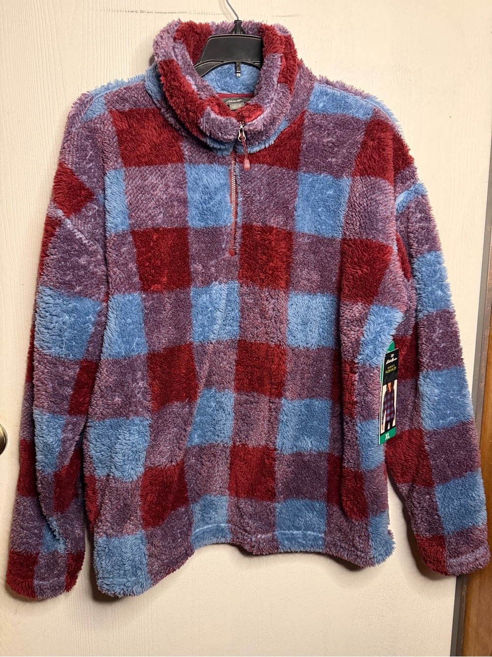 Eddie Bauer Women’s Cozy NWT Plush Quarter-Zip Sweater
